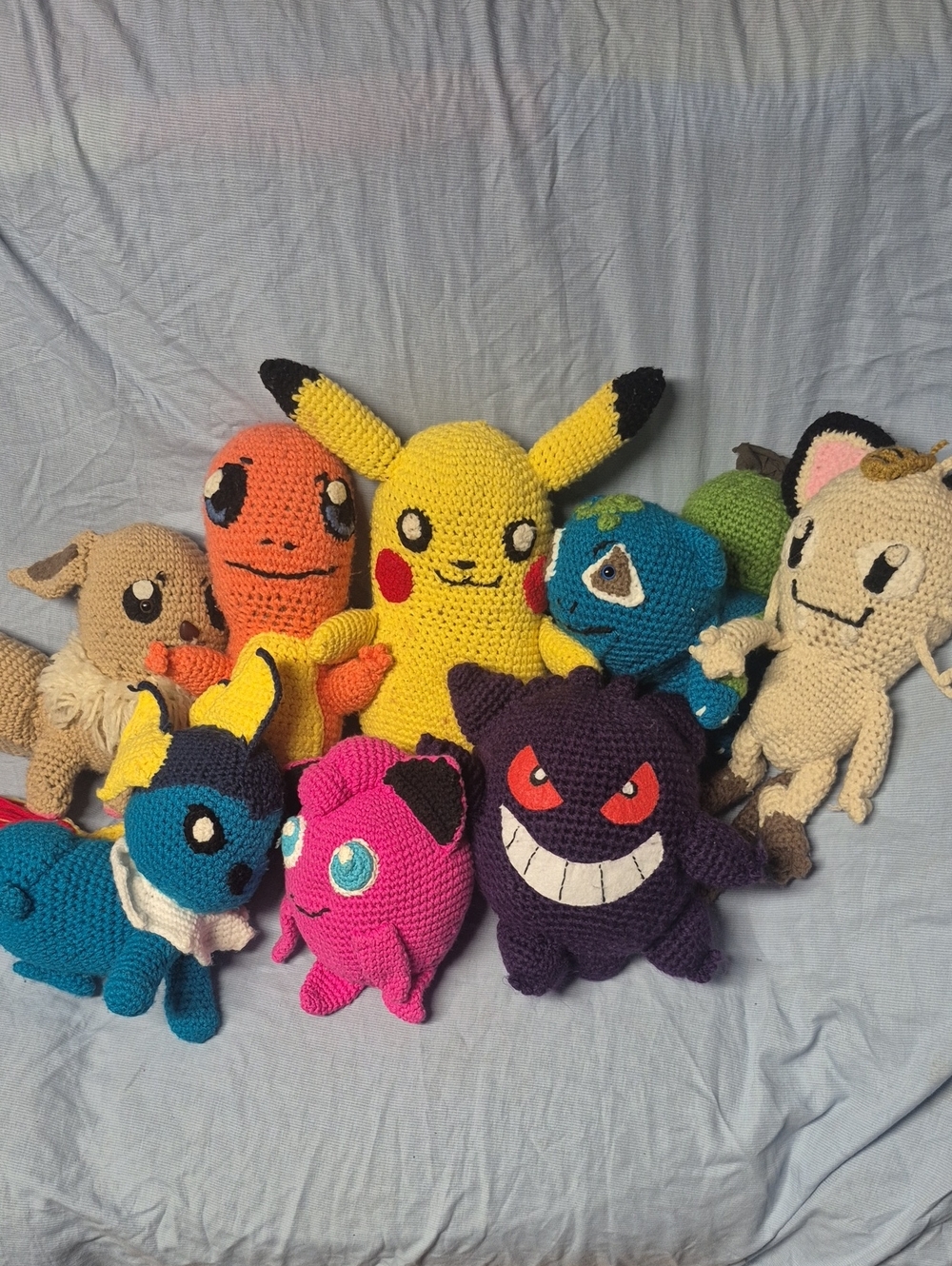 Handmade Crochet Plush Pokemon Stuffie Set
